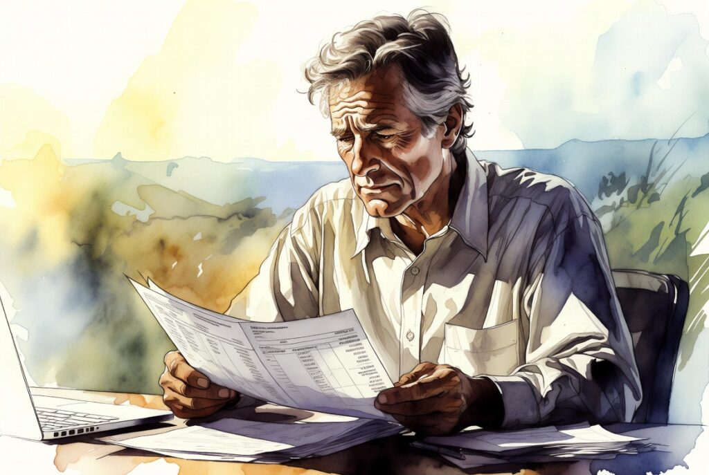 Retiree reviewing retirement portfolio during a market downturn with a financial advisor, 2026